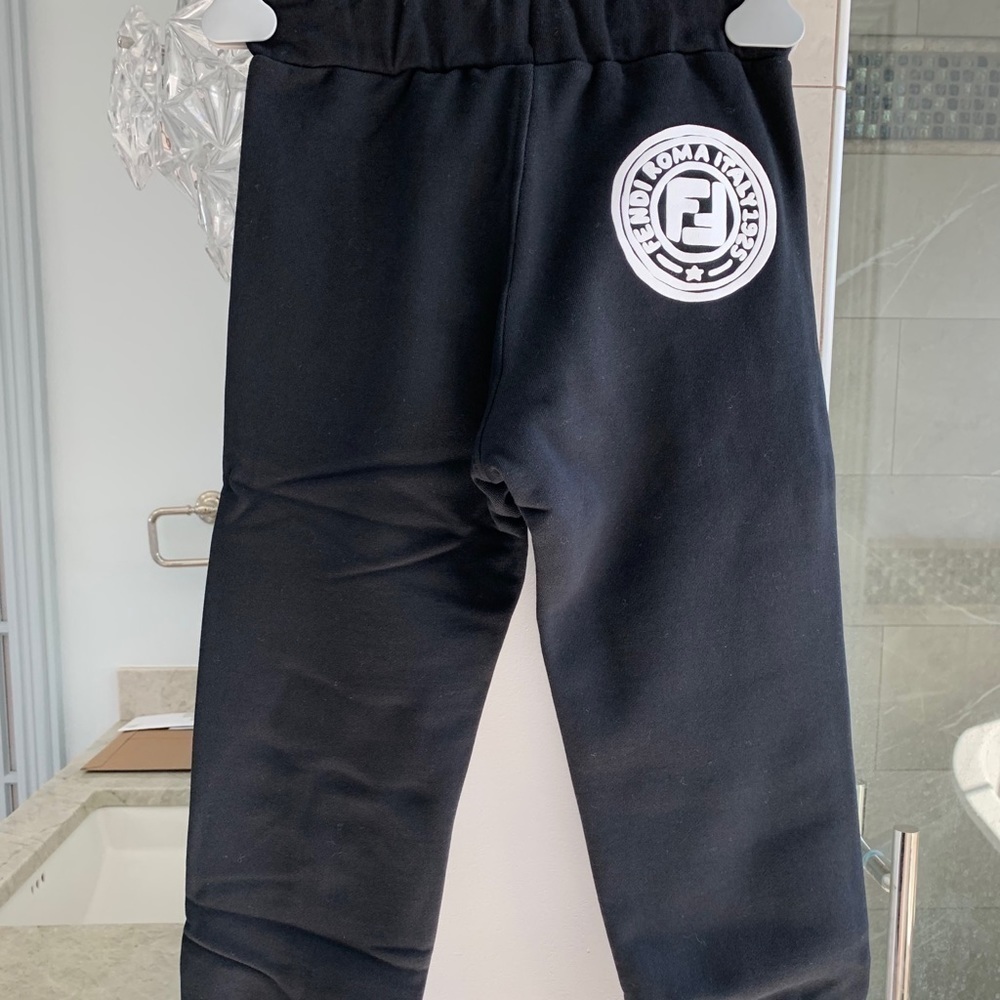 Fendi Kids FF logo patch track pants: UNISEX - Picture 2 of 12